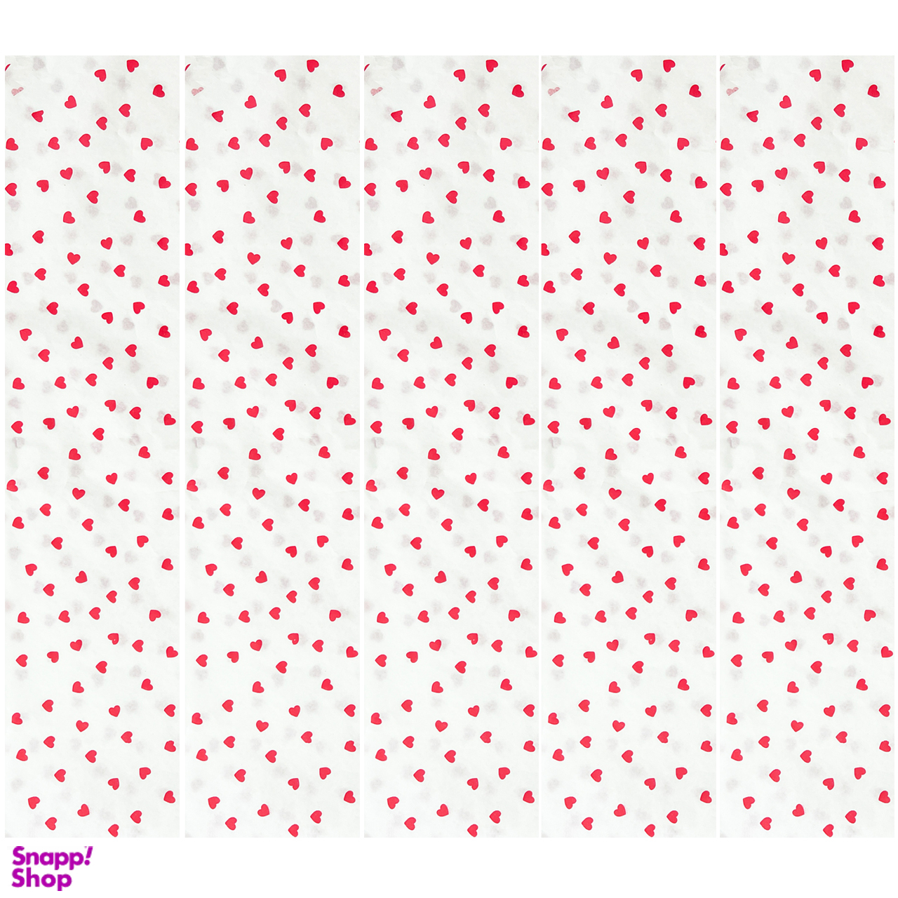 کاغذ پوستی طرح قلب تپل سایز 50×70 مجموعه 5 عددی