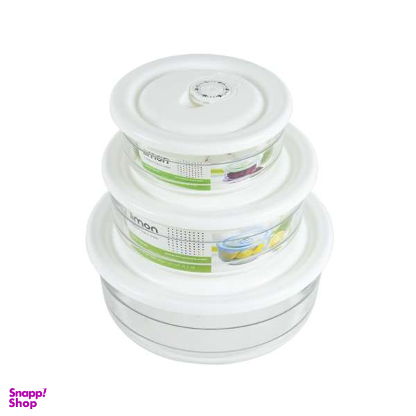 ظرف نگهدارنده لیمون مدل hm354 مجموعه 3 عددی