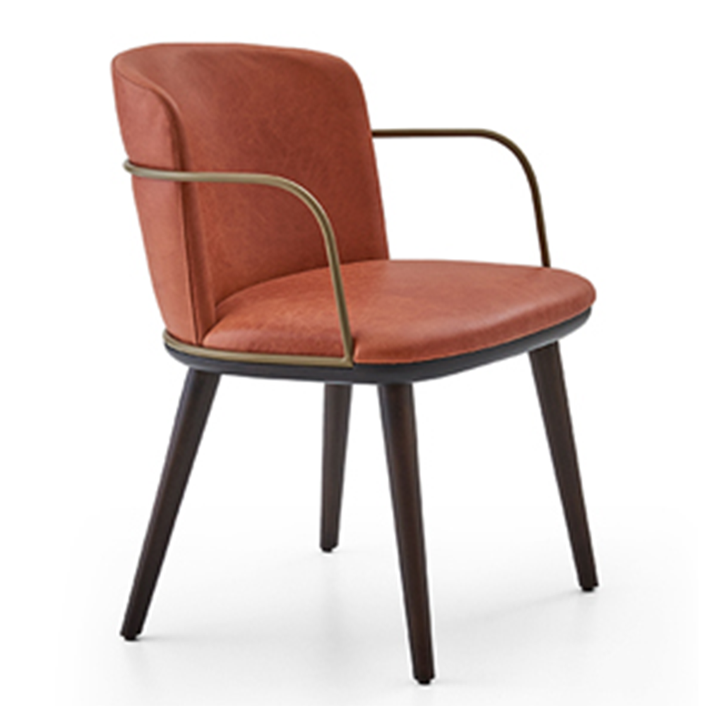 مبل دسته دار تورینو I با فریم آبکاری طلایی و رزگلد کد P941 نظری