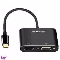 تبدیل Type C به HDMI و VGA یوگرین (Ugreen) مدل CM162