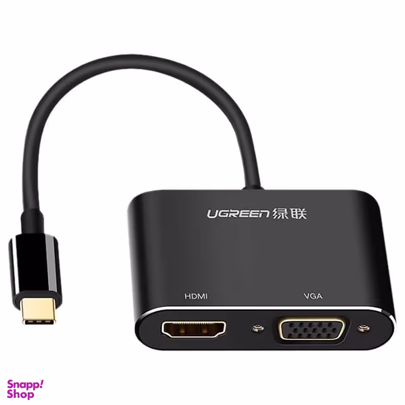 تبدیل Type C به HDMI و VGA یوگرین (Ugreen) مدل CM162