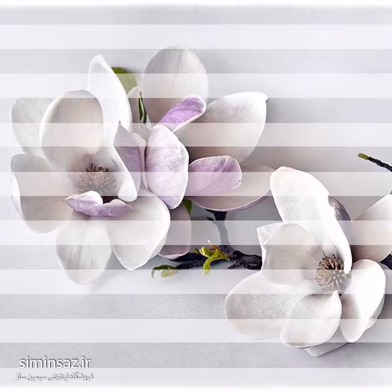 پرده زبرا طرح گل