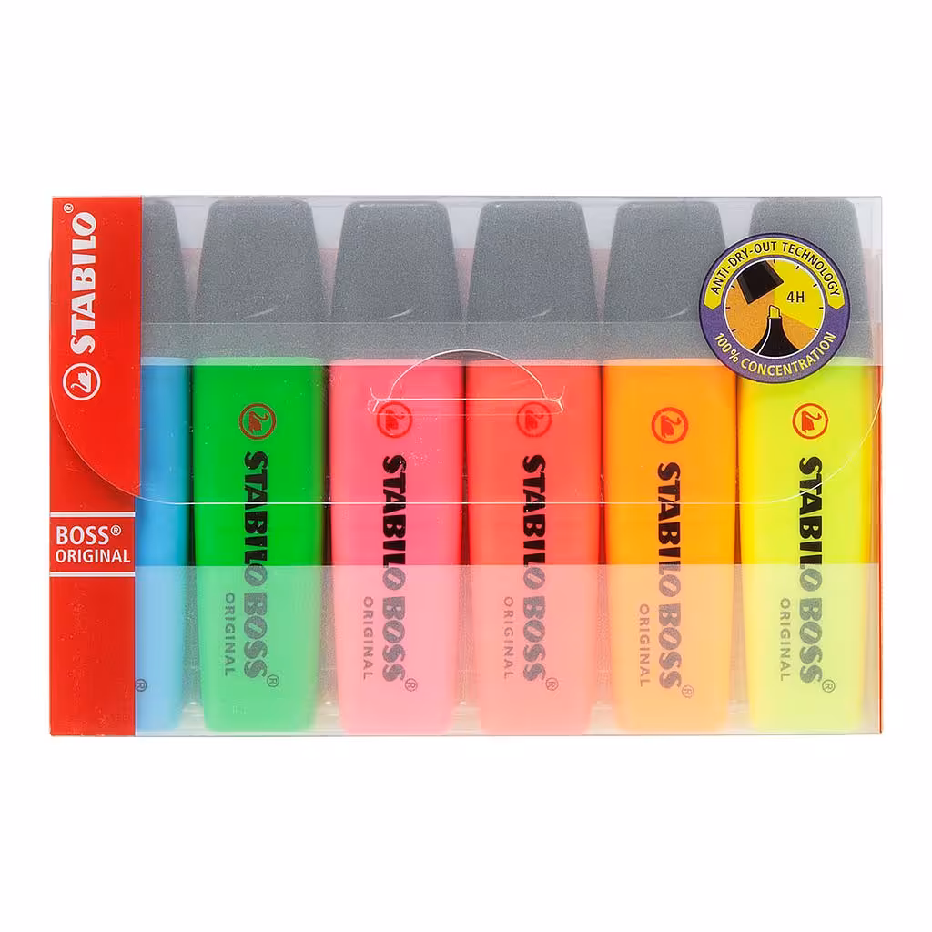 ماژیک هایلایت 6 رنگ استابیلو