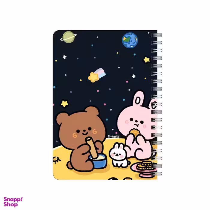 دفترچه یادداشت بامبیلیپ مدل چوبی طرح پیکنیک کهکشانی کد 5783621