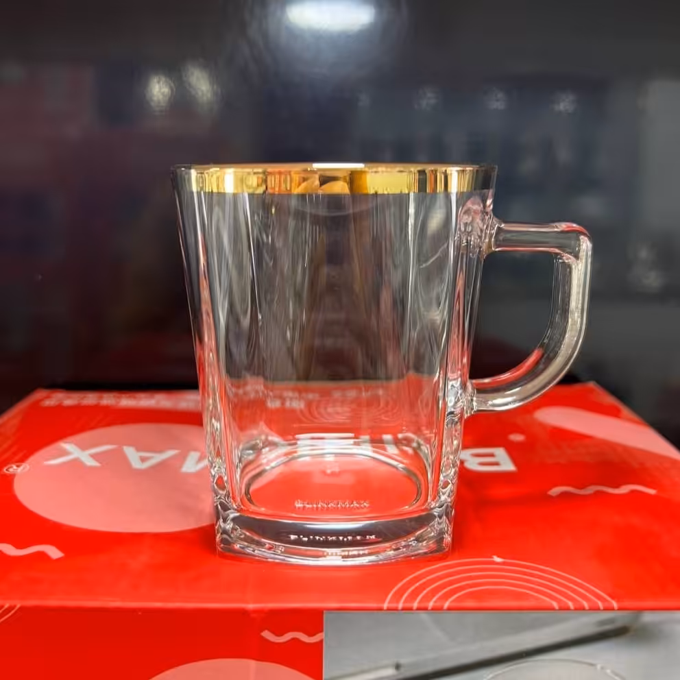 لیوان کار لب طلا