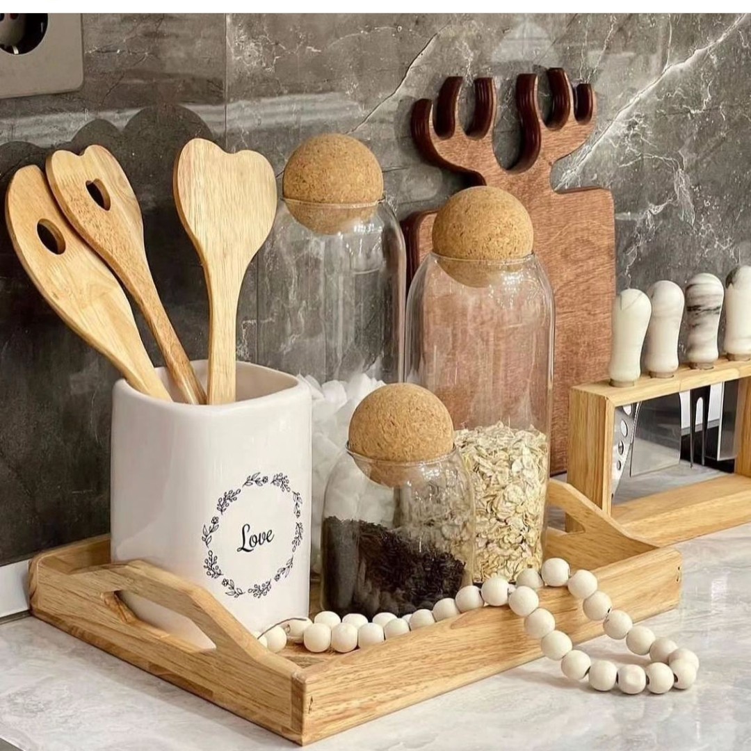 سینی چوبی دو دسته