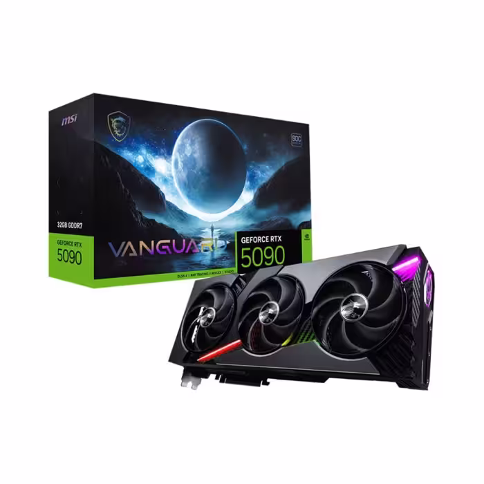 خرید کارت گرافیک MSI RTX 5090 32G Vanguard SOC با بهترین قیمت
