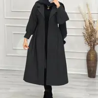 مانتو بلند مشکی محرمی شانا