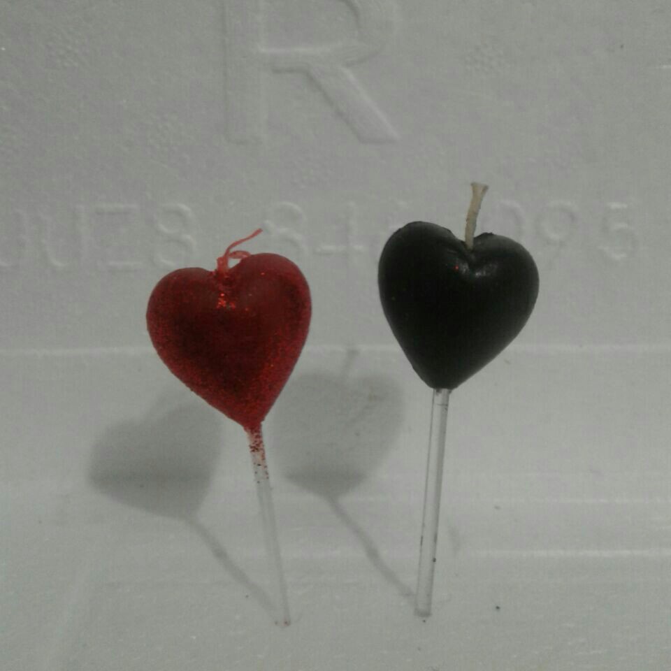 کد708الف - شمع قلبی - شمع اکلیلی - شمع قلب - شمع ولنتاین