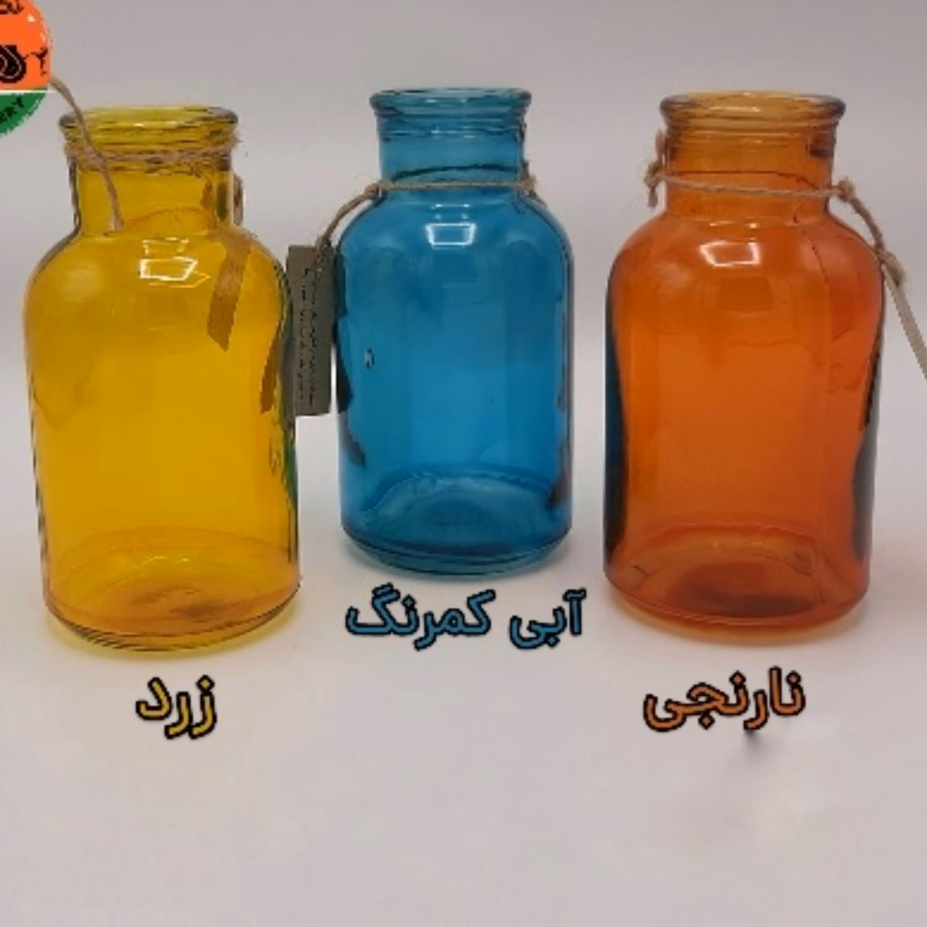گلدان شیشه رنگی(کد5)