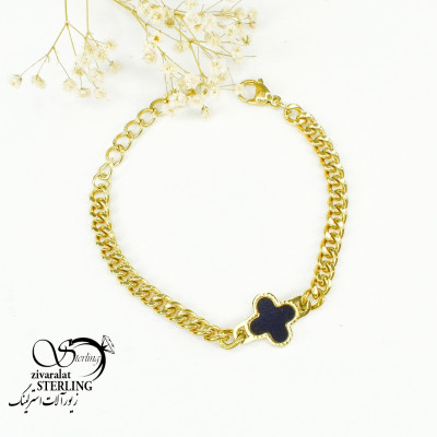 دستبند استیل کارتیر ونکلیف مشکی کد 5762