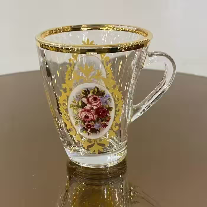 فنجان چای خوری طرح رز