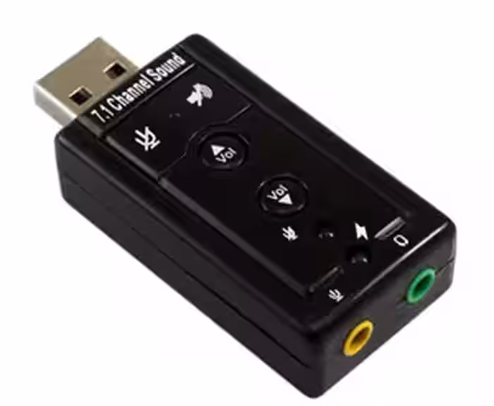 USB Sound Card RS-701 | کارت صوتی 5 کاناله برند رویال