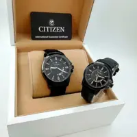 ساعت ست زنانه و مردانه سیتیزن موتور ژاپن بند چرم با کیفیت Citizen