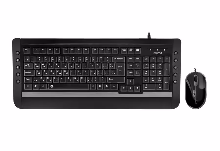 کیبورد و ماوس باسیم بیاند مدل FCM-6141 با حروف فارسی