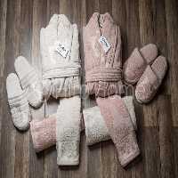 سرویس حوله عروس و داماد 10تیکه marina