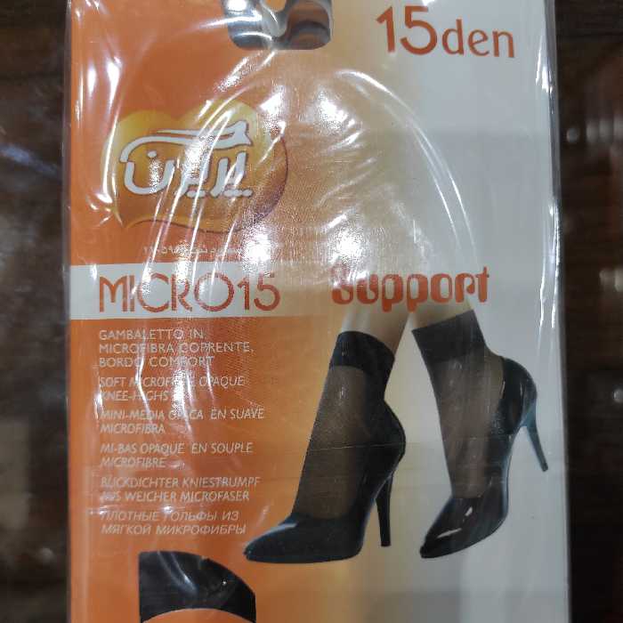 جوراب مچی زنانه پریزن ضخامت شیشه ای بسته 6 عددی رنگ مشکی