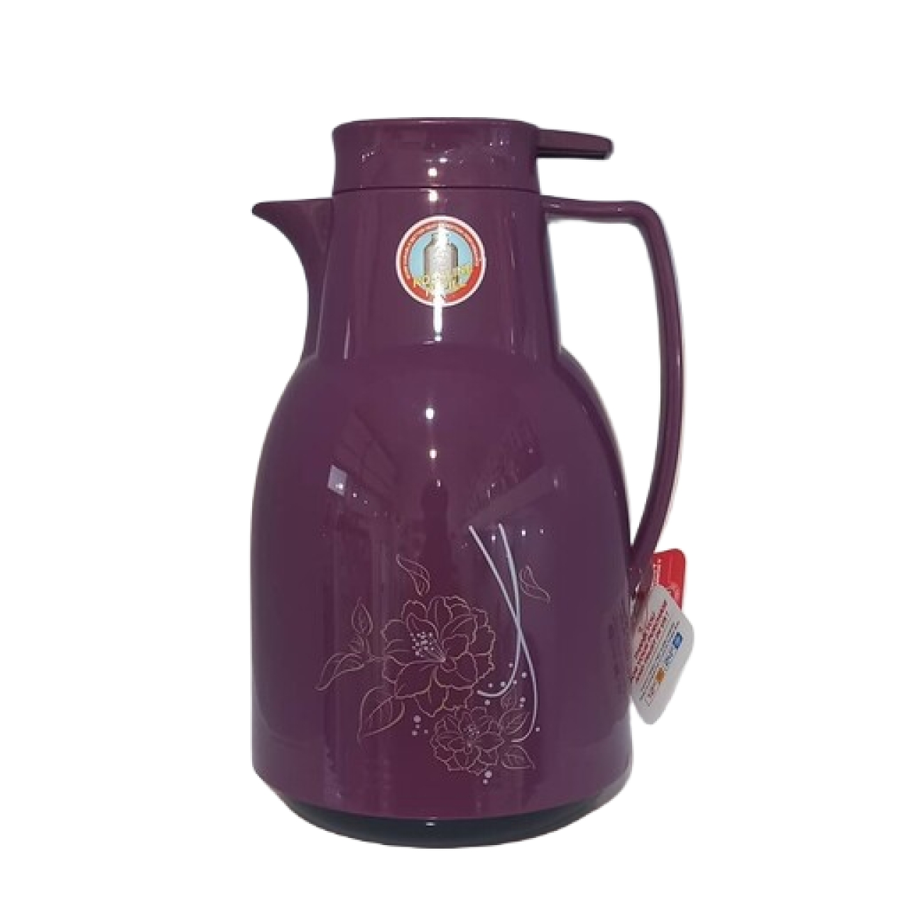 فلاسک شیشه صورتی مدل رومانتیک هوم