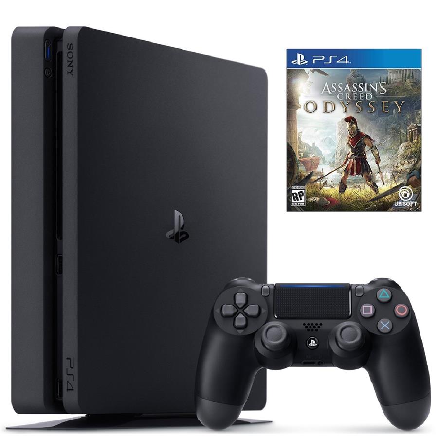 کنسول بازی سونی پلی استيشن 4 اسلیم با حافظه 1 ترابایت  به همراه   بازی Assision odysse