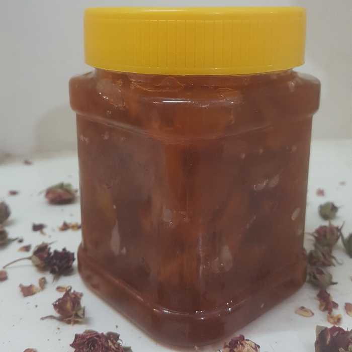 مربای سیب سالم بدون نگهدارنده و مواد مضر مجاز یا غیر مجاز (500 گرمی)