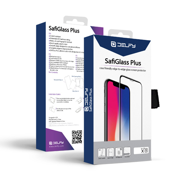 دلفی گلس محافظ صفحه نمایش مدل SafiGlass Plus آیفون ایکس آر - Hiapple.ir