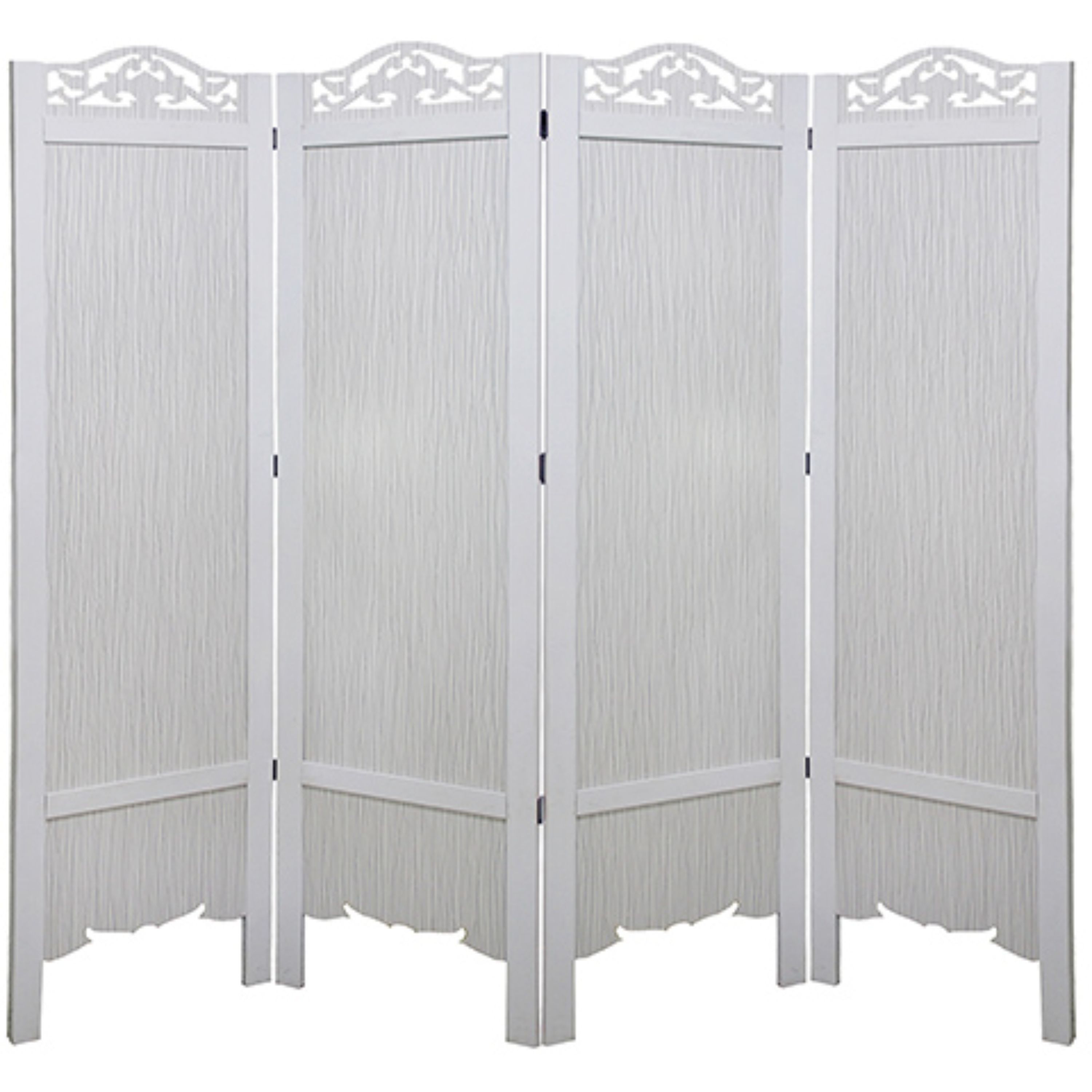 پاراوان یا پارتیشن متحرک ساده رنگ سفید عرض 212 سانتیمتری