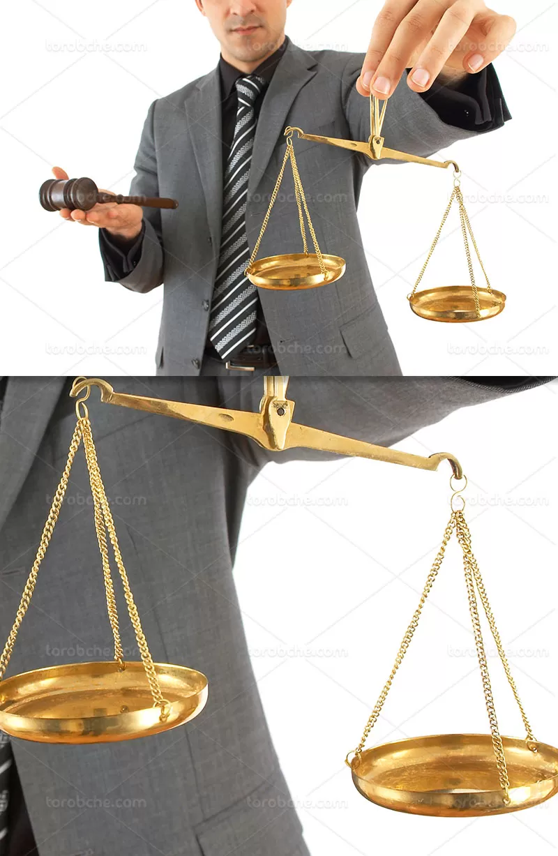 عکس ترازو و چکش عدالت | گرافیک با طعم تربچه