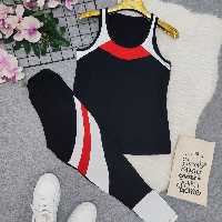 ست تاب شلوار پرچمی