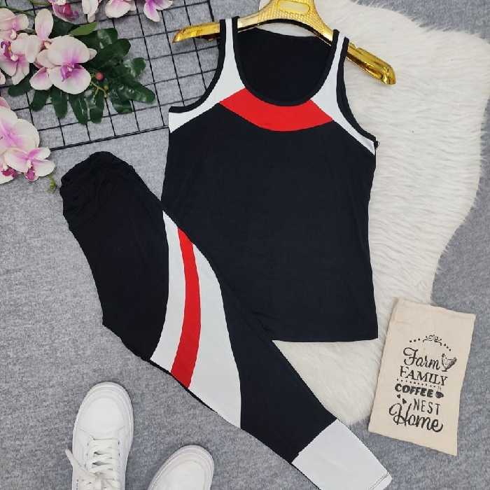 ست تاب شلوار پرچمی