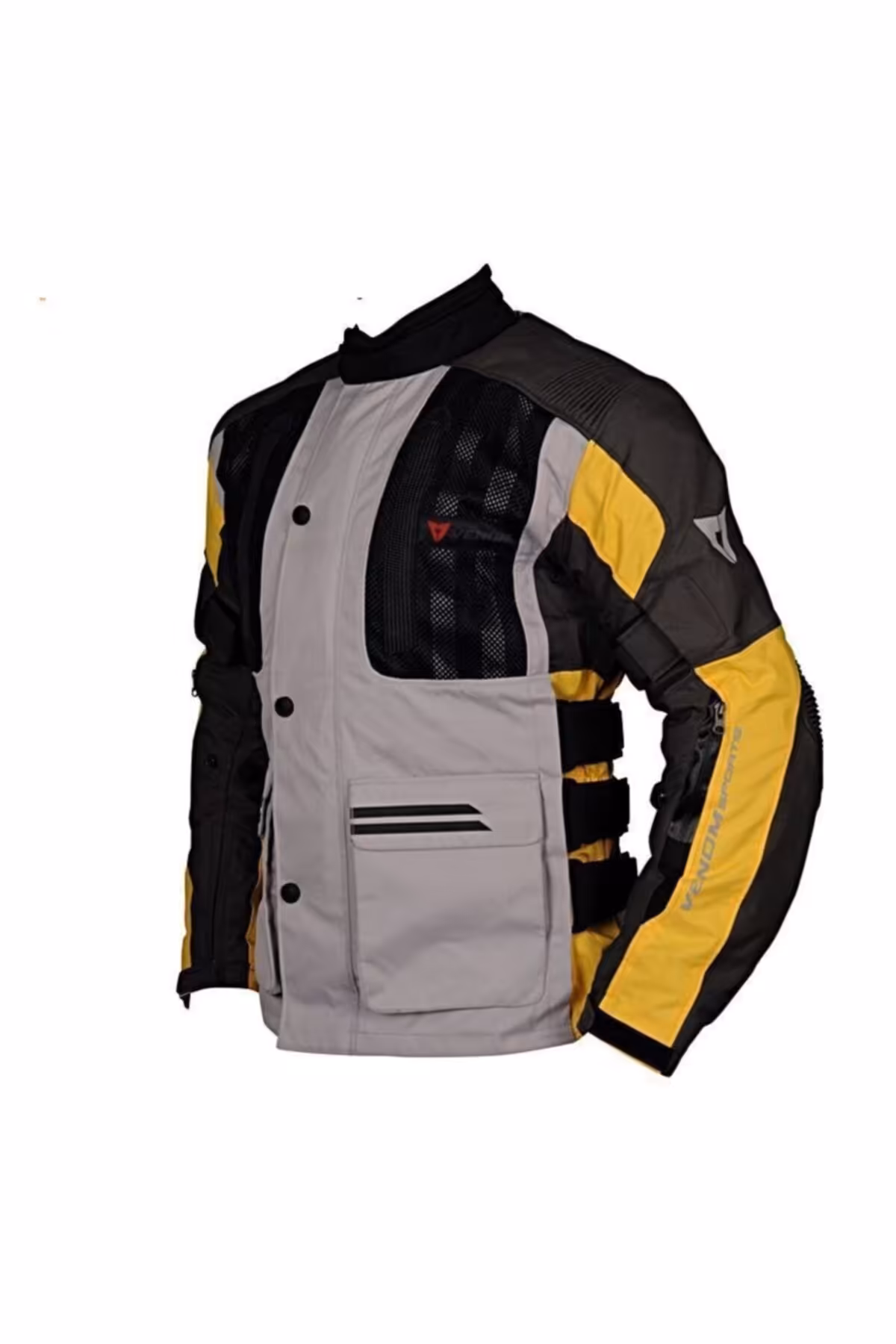 کاپشن موتورسوار خاکستری زنانه TOUREX TOURING LADIES MOTORCYCLE کت زرد Venom