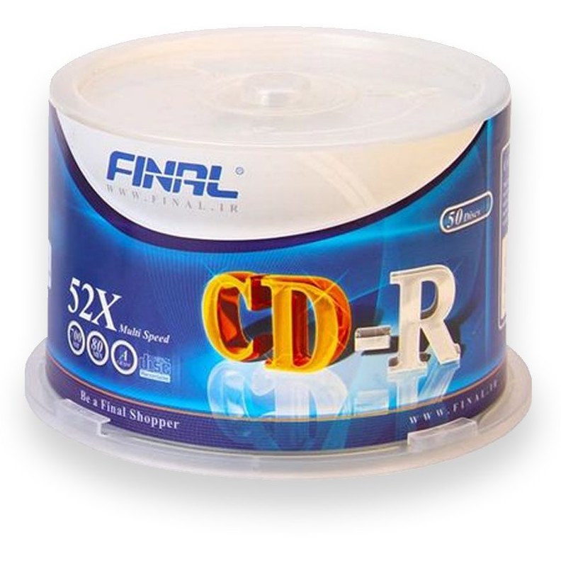 سی دی خام فینال مدل CD-R بسته 50 عددی | آرکا90 Cable TSCO TC C191