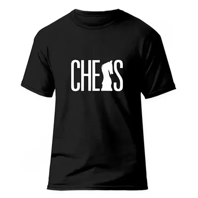 تیشرت ورزشی شطرنج فشن لاین CHS 11|مشکی/سفید