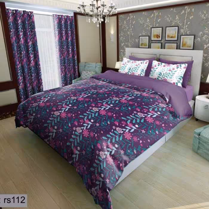 سرویس روتختی 2 نفره تنسل چاپی برندترک لند(Turk Land) rs 112
