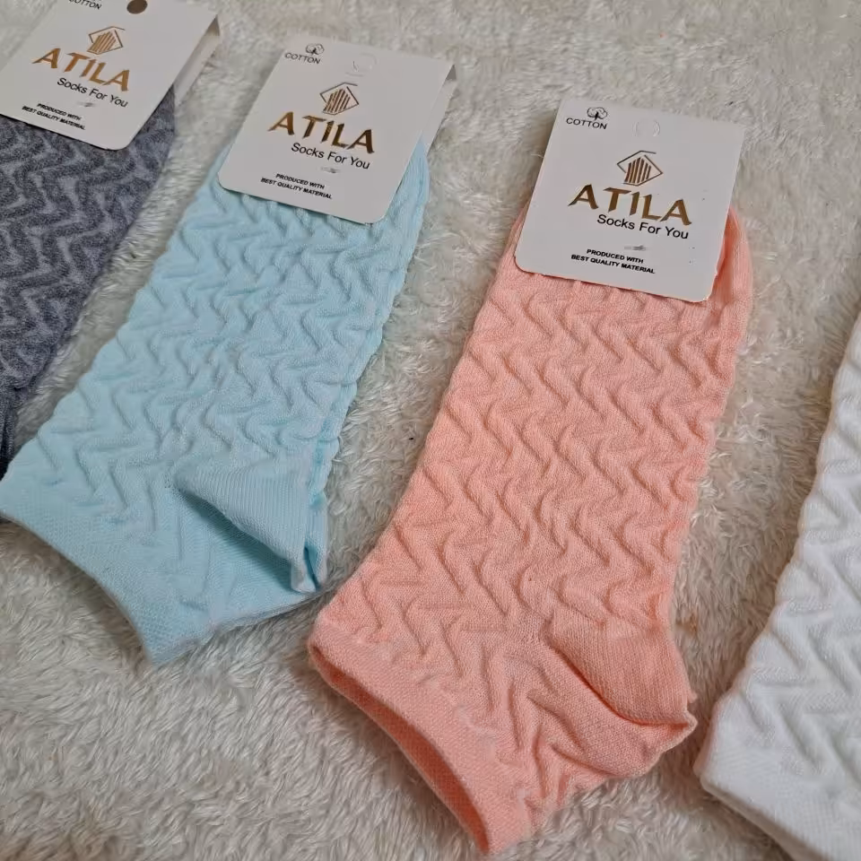 جوراب نخی ساق کوتاه3