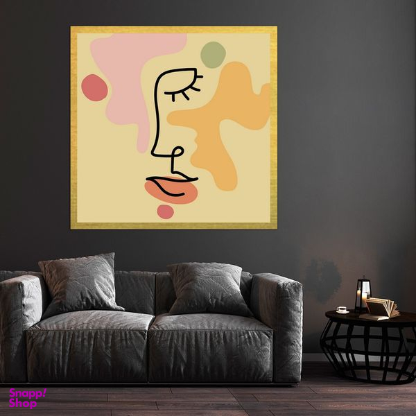 تابلو بکلیت طرح نقاشی مینیمال مدل قاب شاسی T-S9924