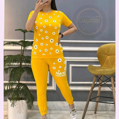 ست تیشرت شلوار زنانه بابونه