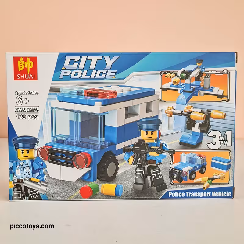 ساختنی لگو 129 تکه مدل CITY POLICE کد SH0238