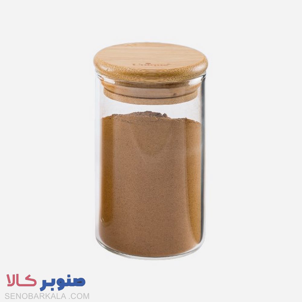 جا ادویه درب چوبی گرد 9.5 سانت یونیک کد UN-1752 - صنوبرکالا