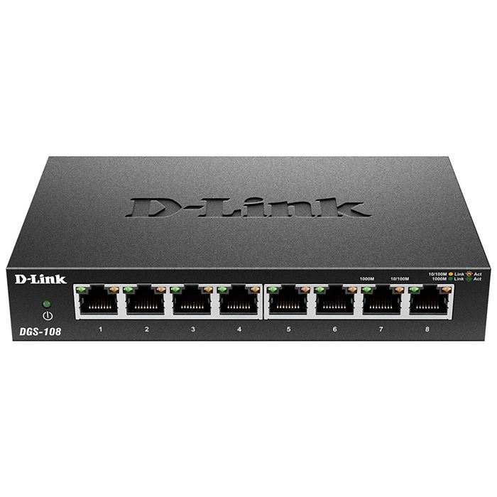 سوییچ 8 پورت دی-لینک مدل DGS-108