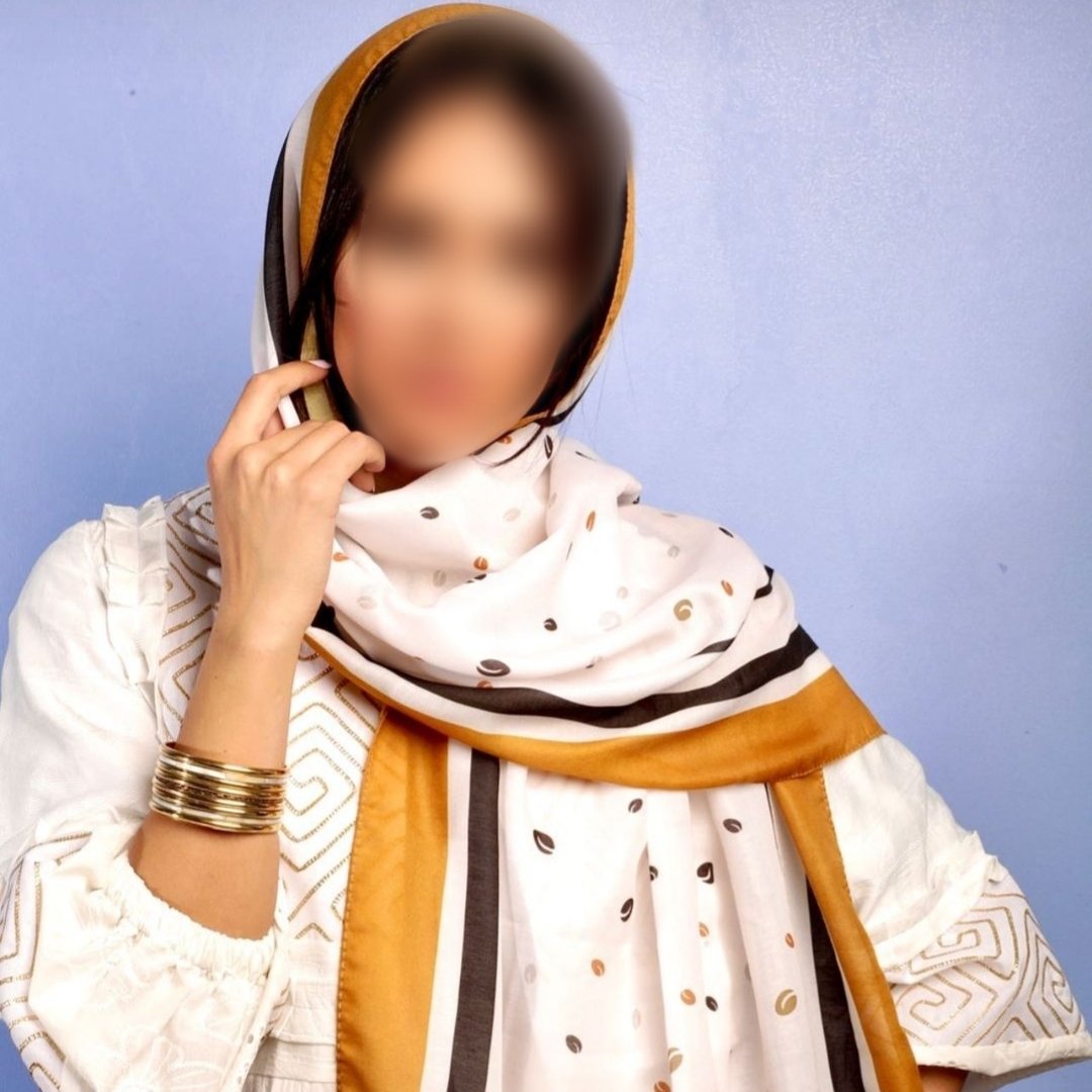شال نخی کج راه نرم و لطیف بهاره و تابستانه