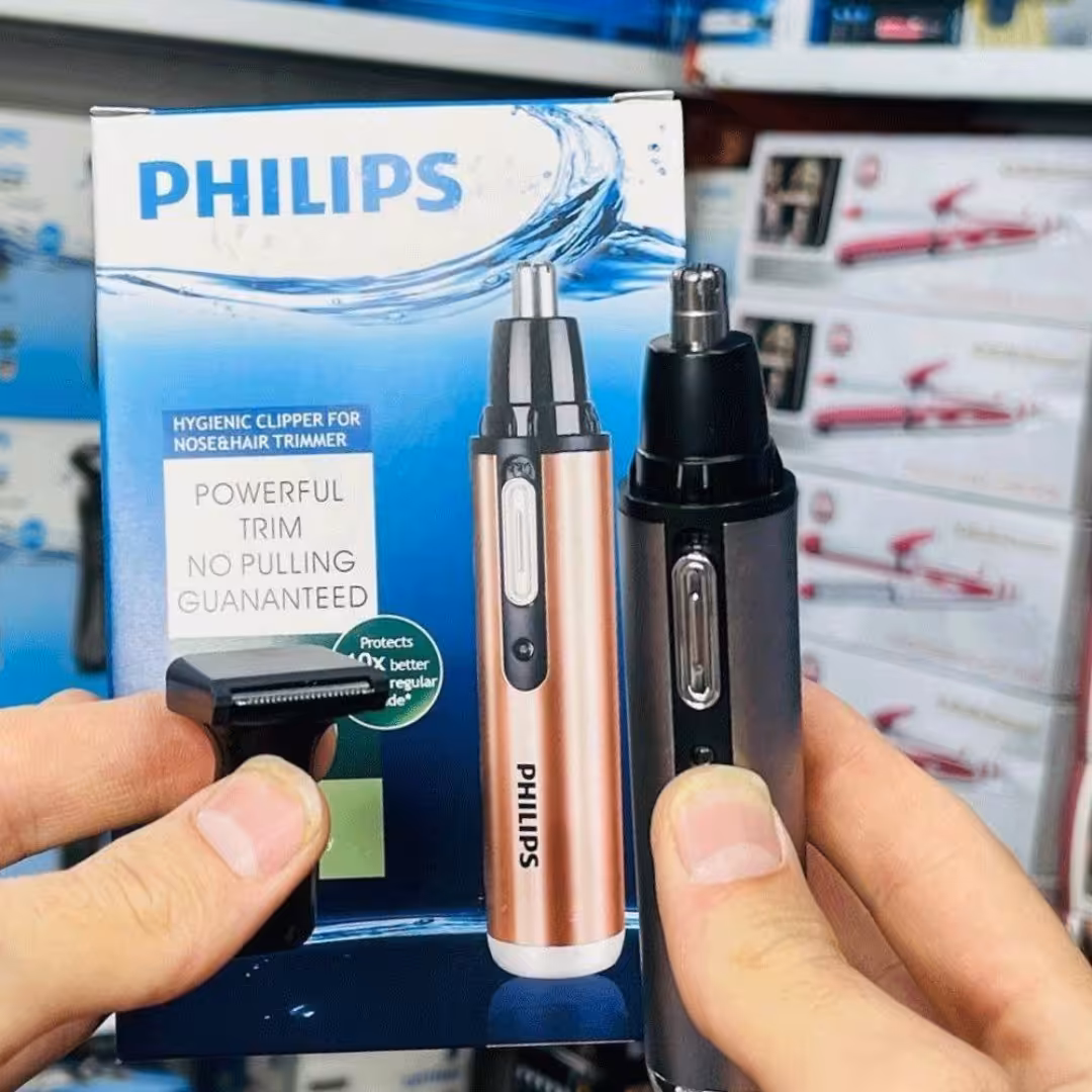 موزن گوش و بینی و ابرو فیلیپس
شارژی دارای شانه و فرچه تمیز کننده لطفا اول استعلام موجودی بگیرید