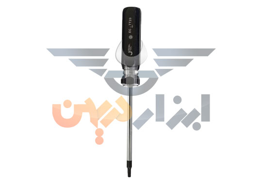 پیچ گوشتی سایز t25 ستاره ای سوراخ دار جی تک jetech