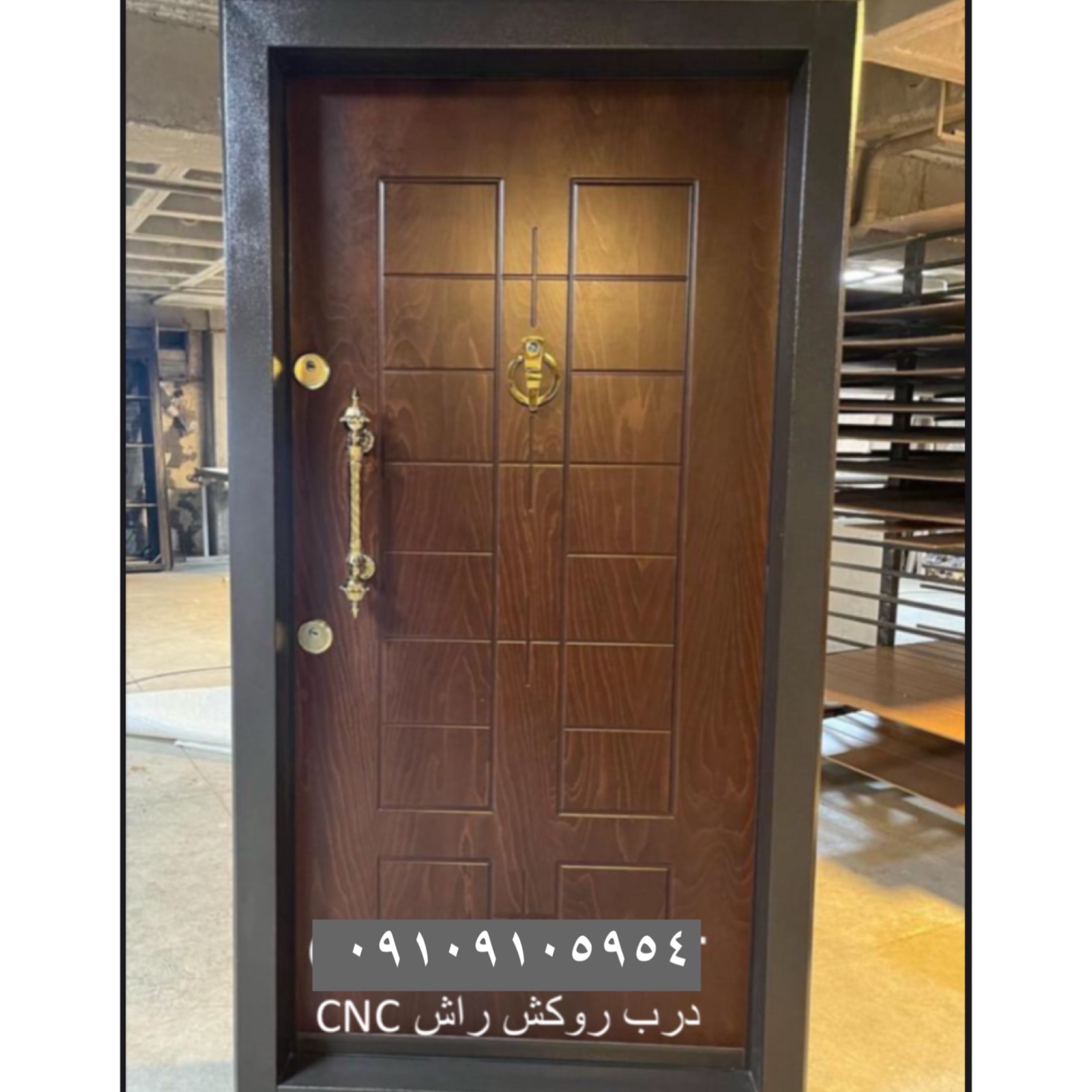 درب ضدسرقت روکش راش (هزینه ارسال بصورت پس کرایه و در مقصد)