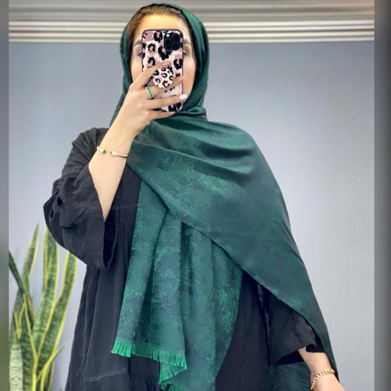 شال نخ ابریشم،طرح ابر و بادی،اصلا سُر نیست،بدون‌ پرز دهی،کیفیت وارداتی