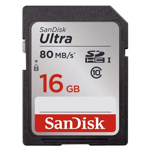 کارت حافظه سندیسک مدل SanDisk 16GB Ultra SDHC UHS-I 80MB/s