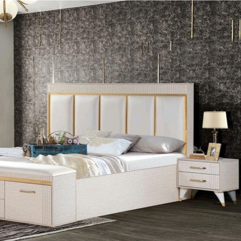 سرویس خواب دو نفره ام دی اف ملامینه آرین Aryan bed set