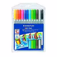 ماژیک رنگ آمیزی دوسر 12 رنگ استدلر مدل Norris Club