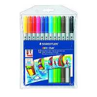 ماژیک رنگ آمیزی دوسر 12 رنگ استدلر مدل Norris Club