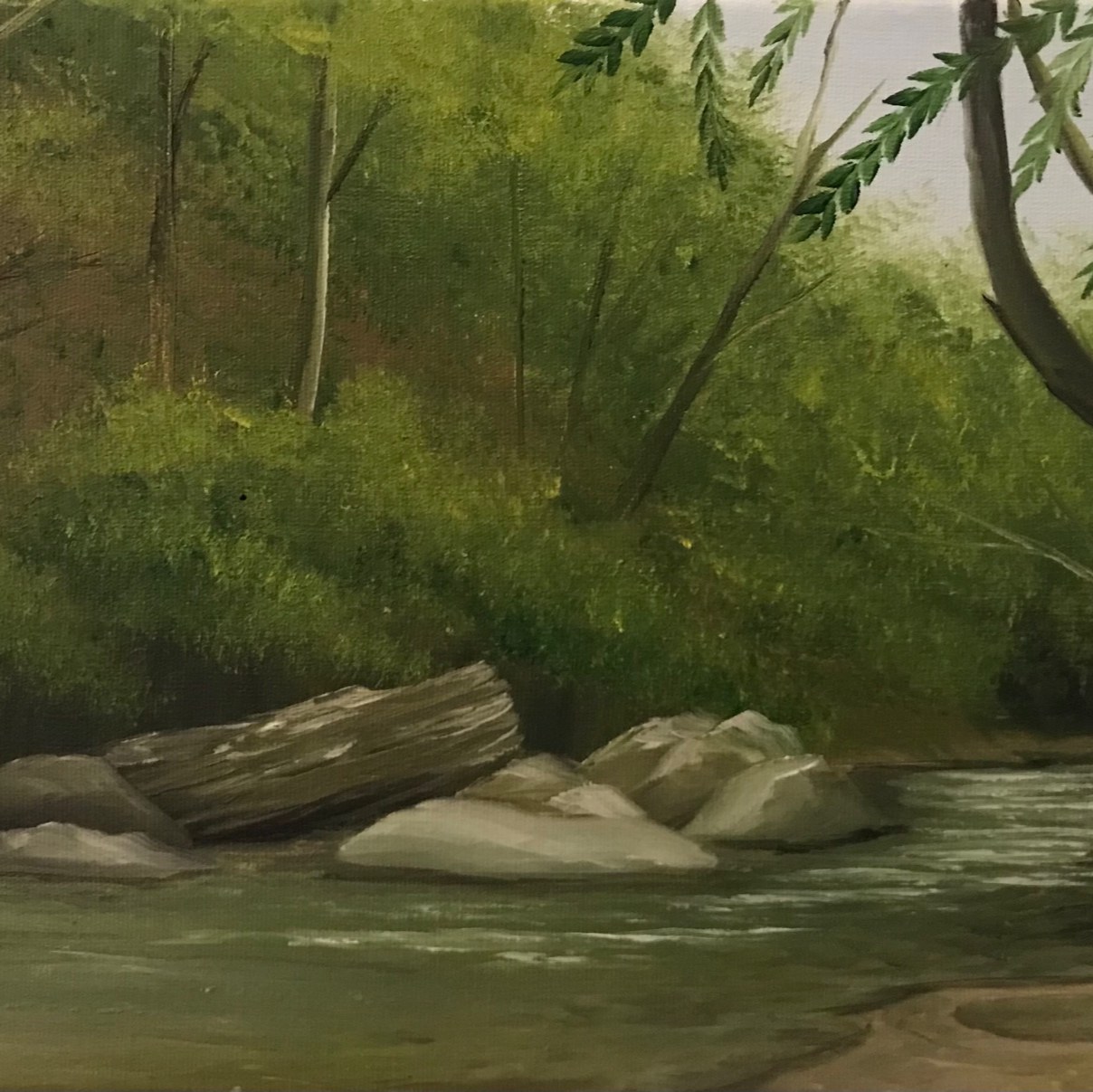 تابلو نقاشی رنگ روغن طبیعت سیاهمزگی