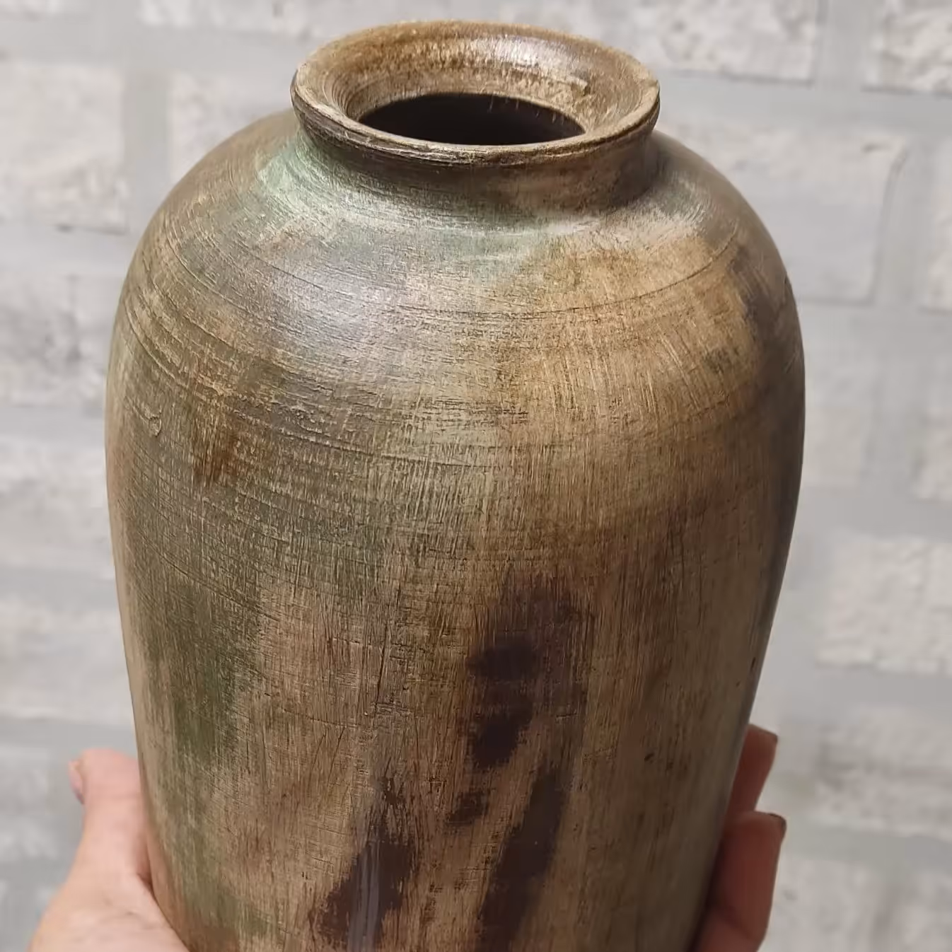 گلدان دکوراتیو پتینه شده